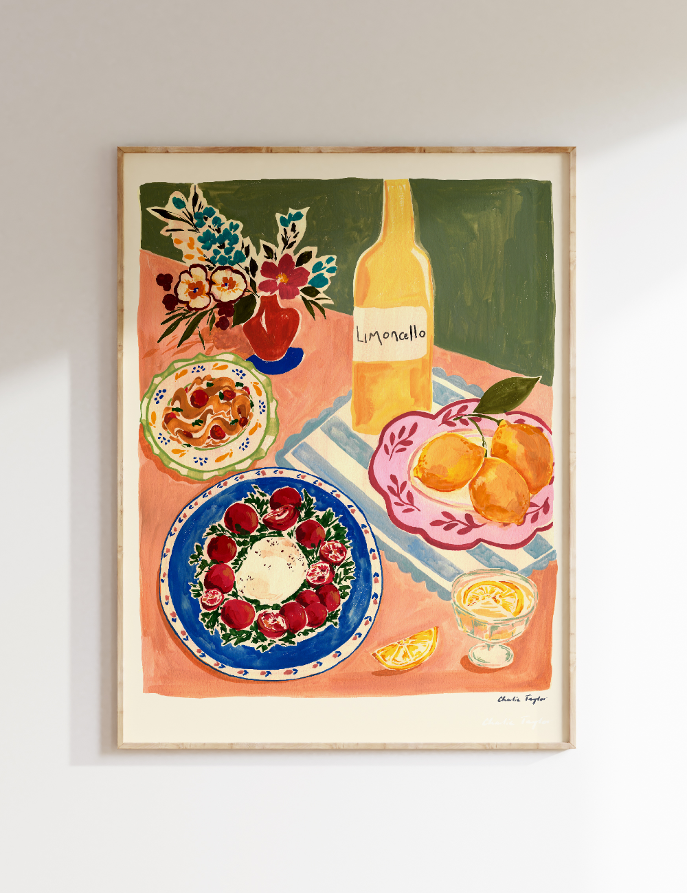 Charlie Taylor Design Sicily Dinner Print