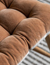 Cotton Velvet Seatpad Rust