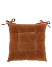 Cotton Velvet Seatpad Rust
