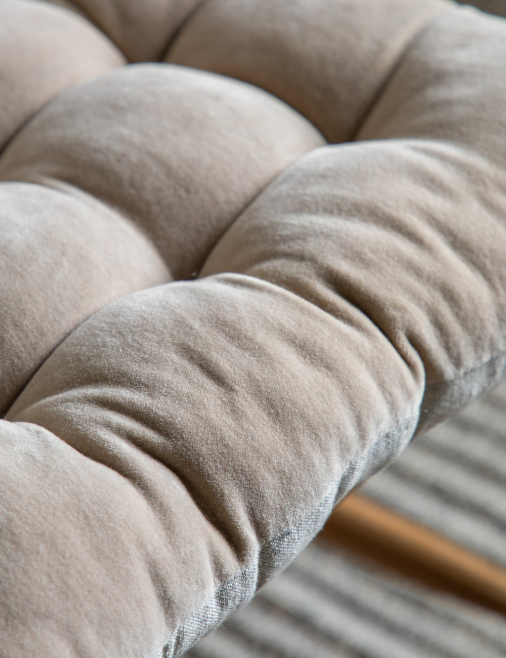 Cotton Velvet Seatpad Natural