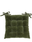 Cotton Velvet Seatpad Olive