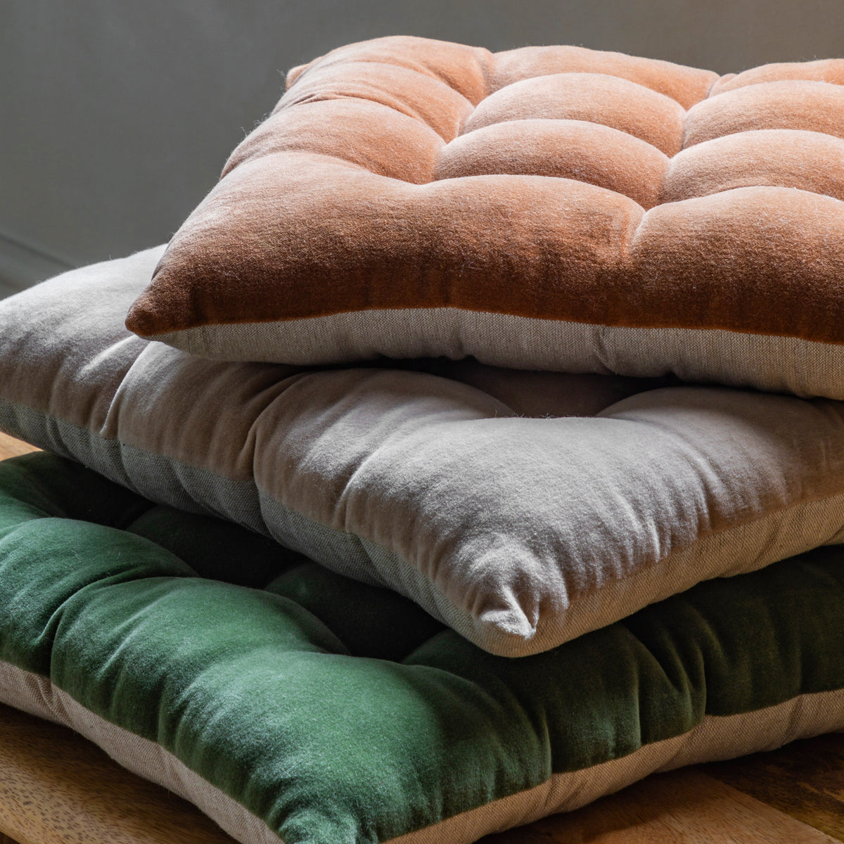 Cotton Velvet Seatpad Rust