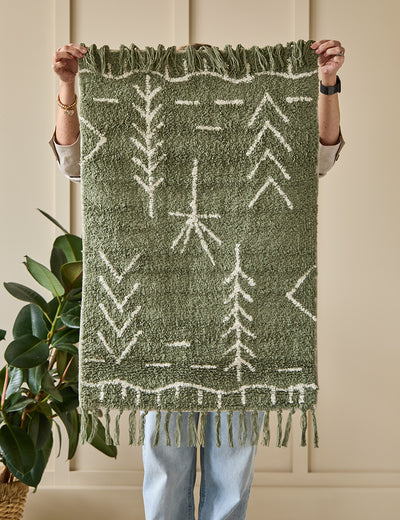Sage And Ivory Tufted Bath Mat
