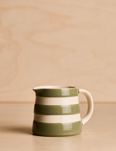 Willow Green Small Cornishware Milk Jug