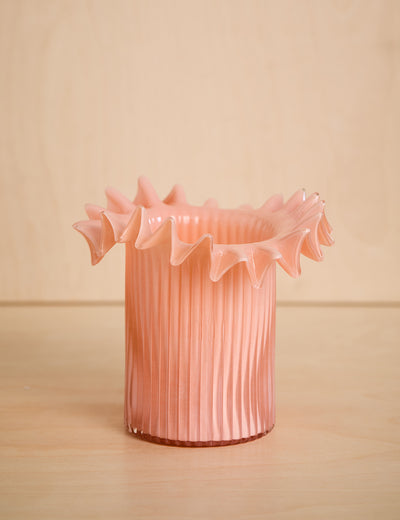 Small Pink Froufrou Vase