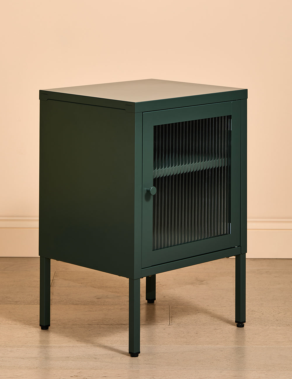 Small Simkin Bedside Cabinet in Olive Right Hand Opening
