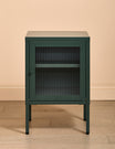 Small Simkin Bedside Cabinet in Olive Right Hand Opening