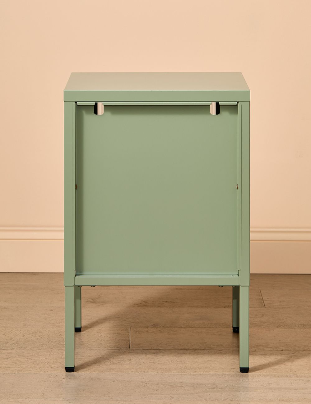 Small Simkin Bedside Cabinet in Sage Left Hand Opening