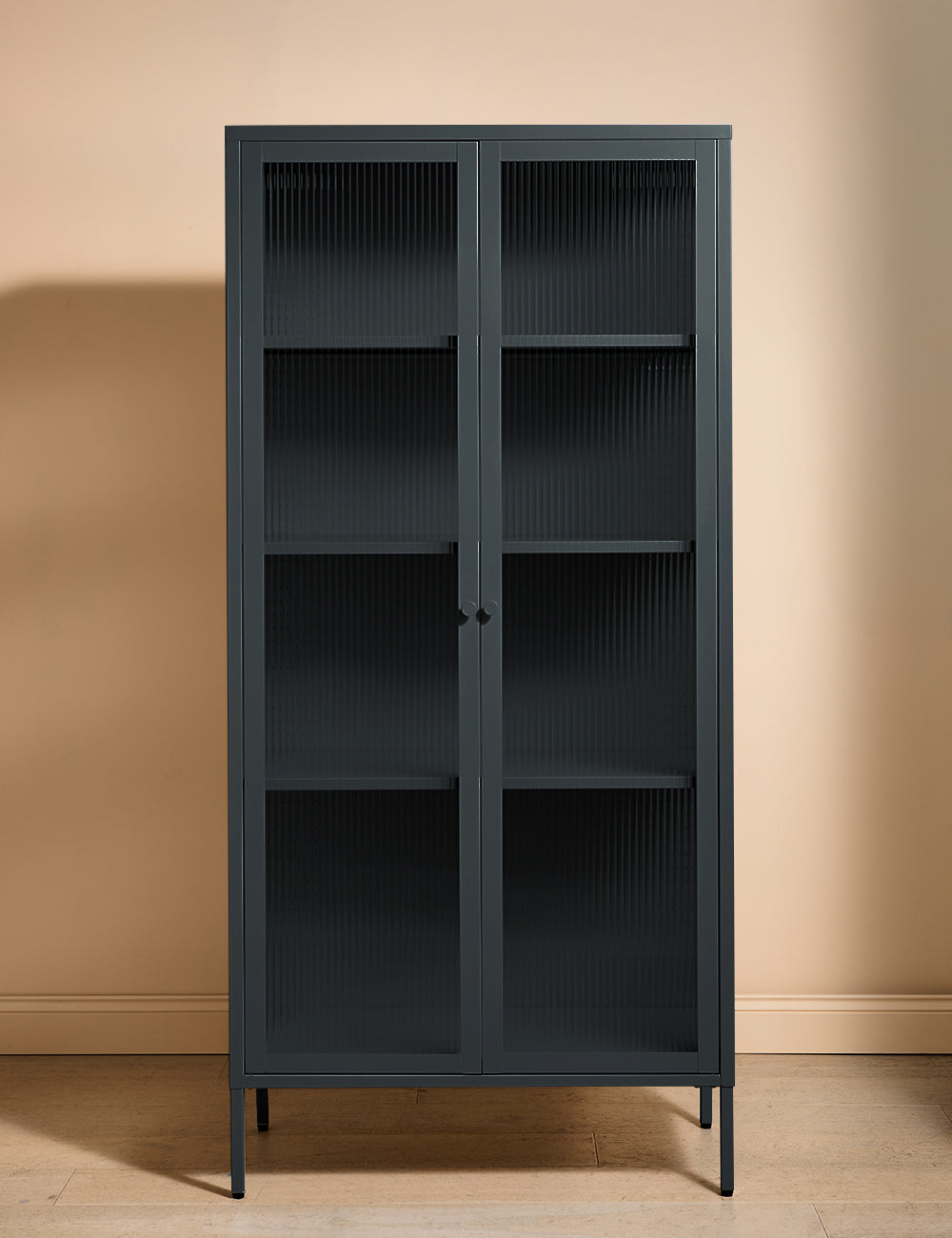 Tall Taylor Glass Cabinet in Ash