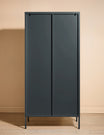 Tall Taylor Glass Cabinet in Ash