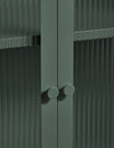 Tall Taylor Glass Cabinet in Olive