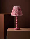 Thimble Lamp Base in Cherry Pink