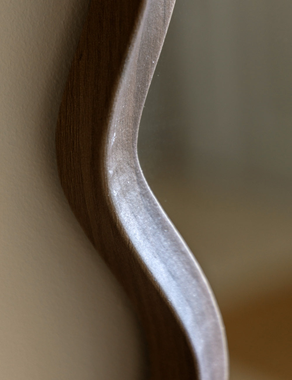 Ripple Walnut Mirror