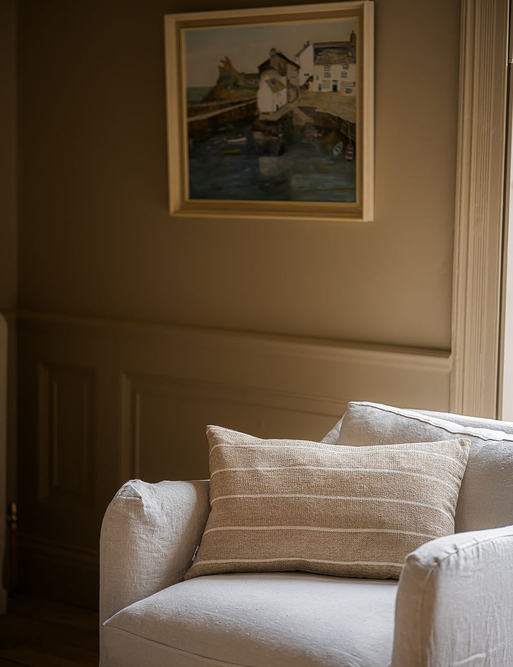 Wells Broad Stripe Cushion