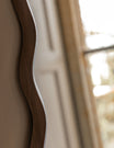 Ripple Walnut Leaner Mirror
