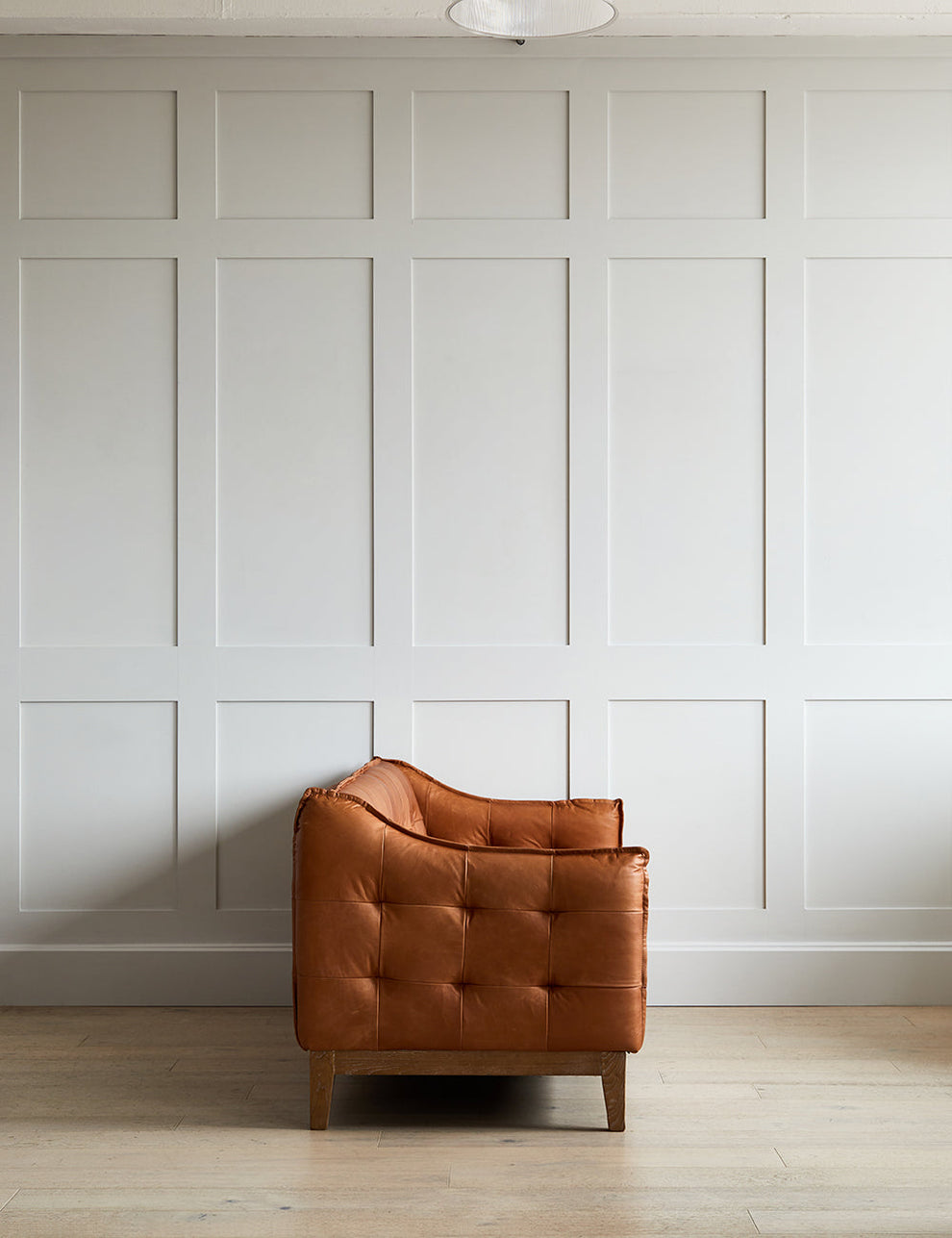 Alabama Brown Leather Three Seater Sofa
