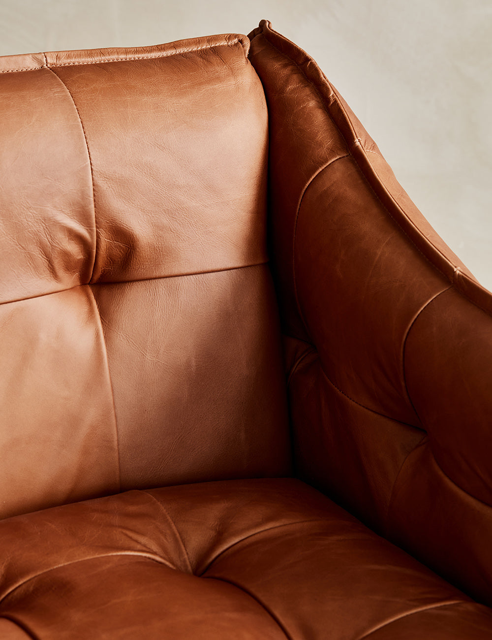 Alabama Brown Leather Three Seater Sofa