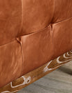 Alabama Brown Leather Three Seater Sofa