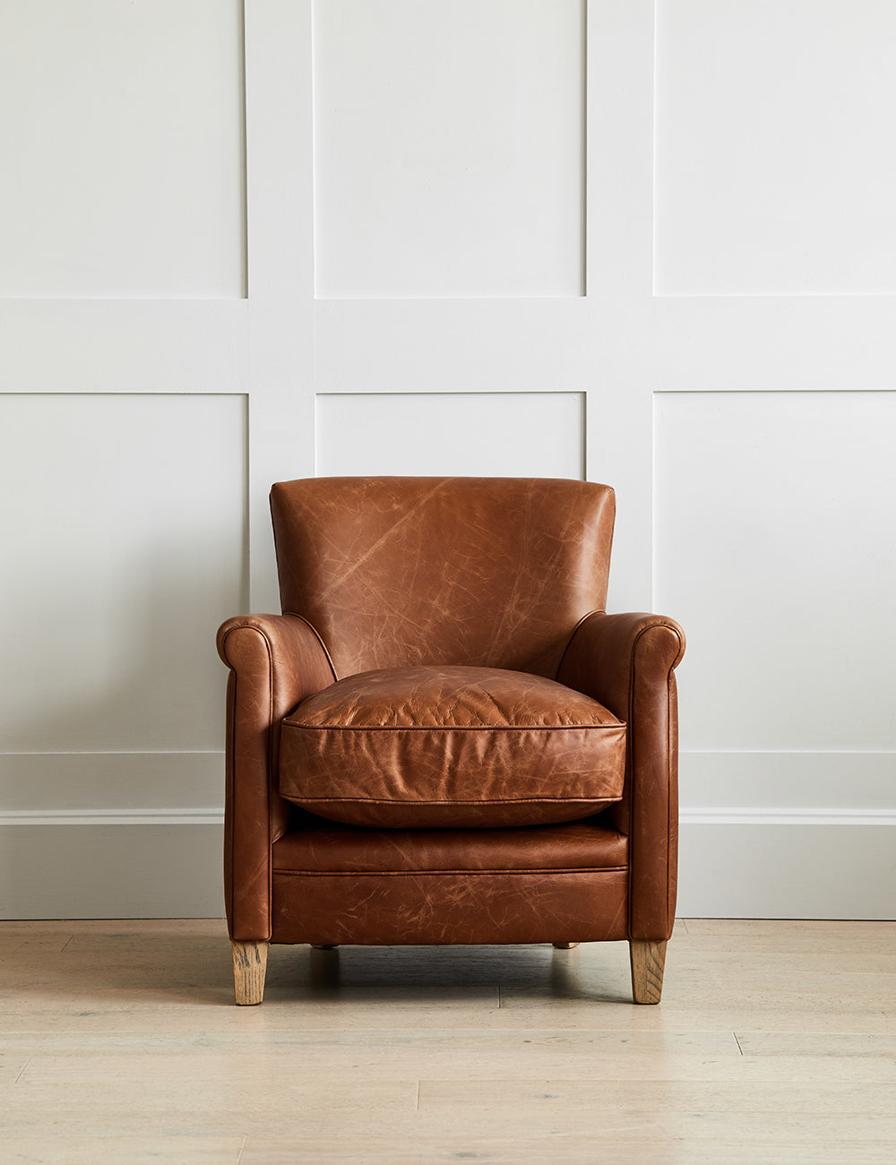 Arizona Brown Leather Armchair