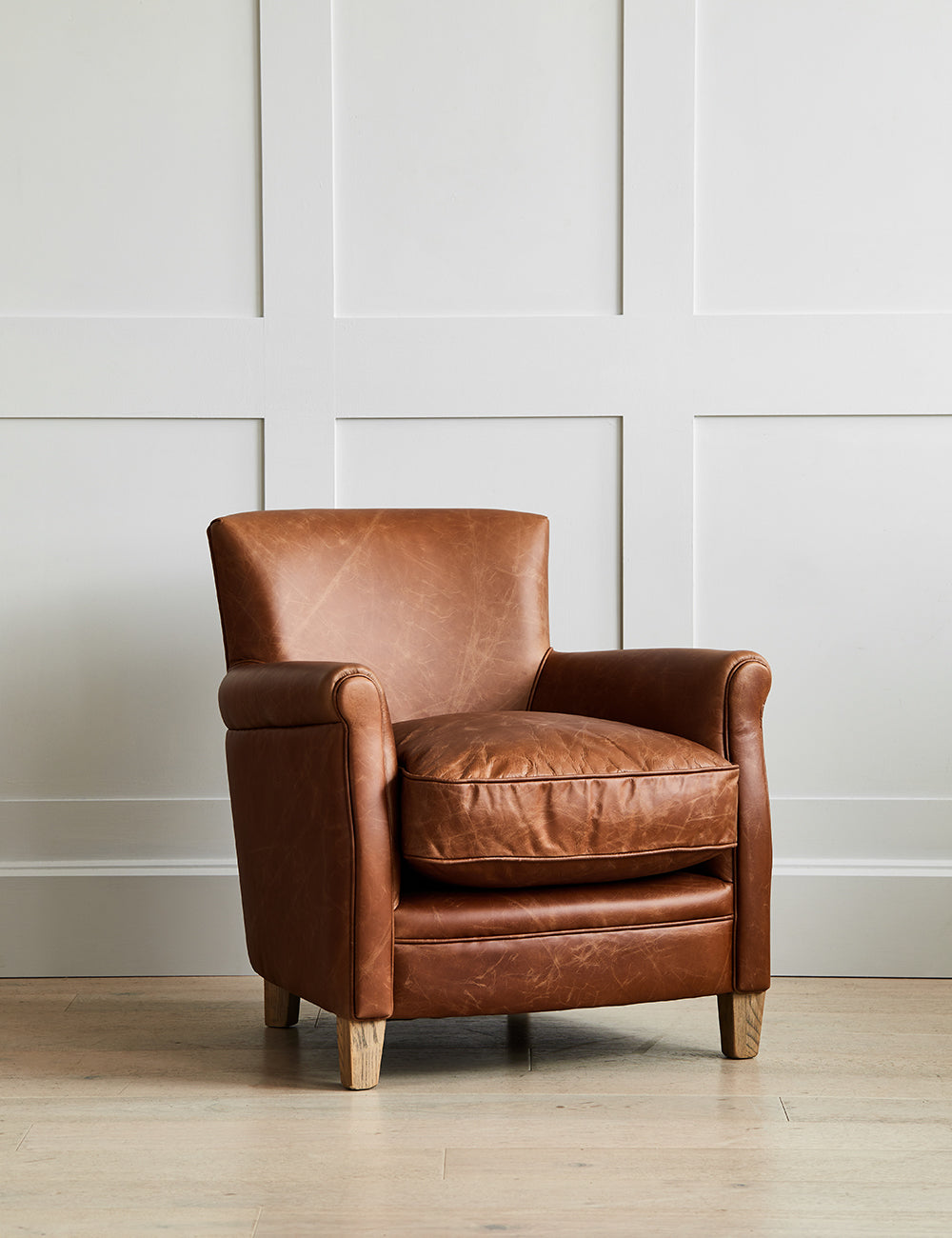 Arizona Brown Leather Armchair
