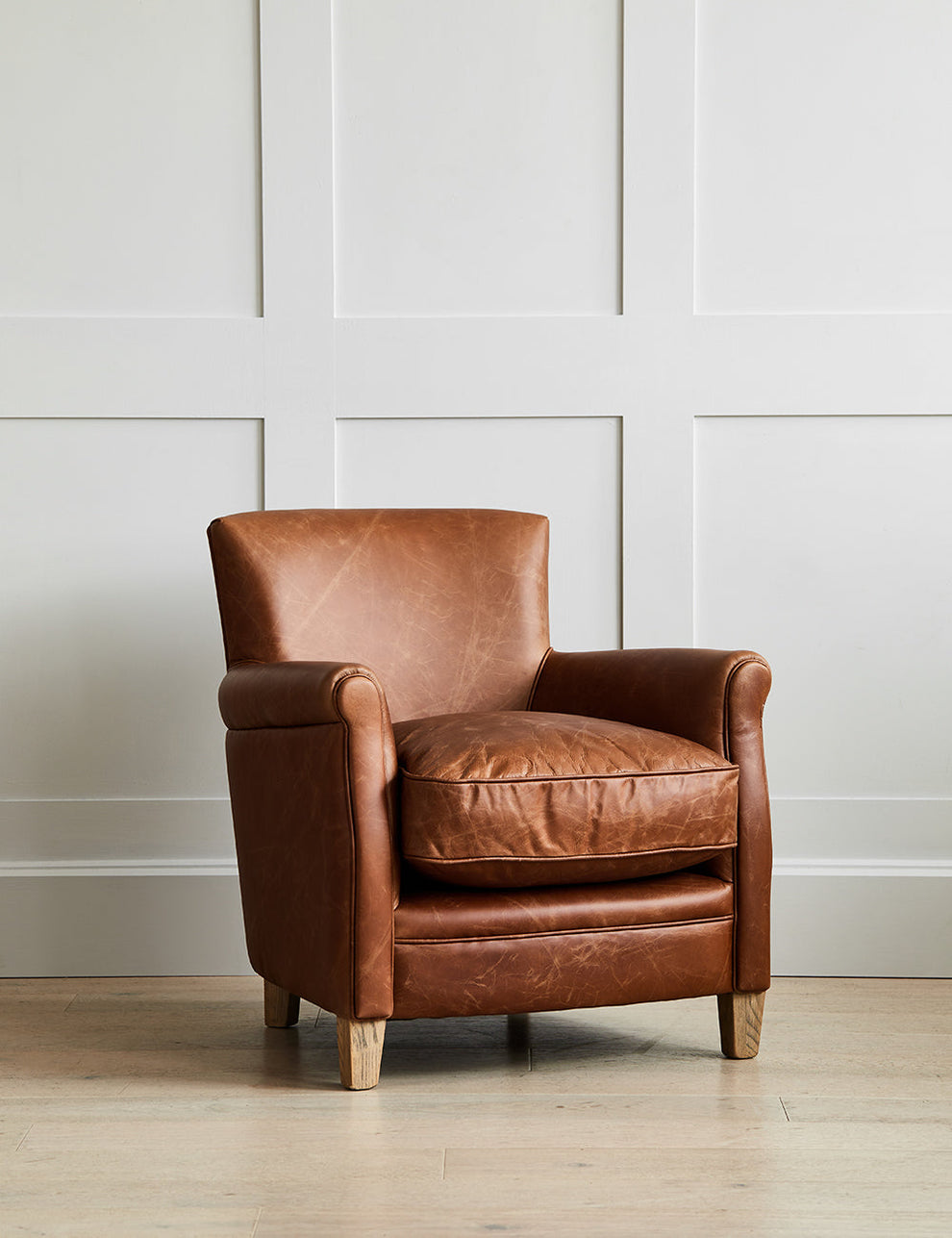 Arizona Brown Leather Armchair