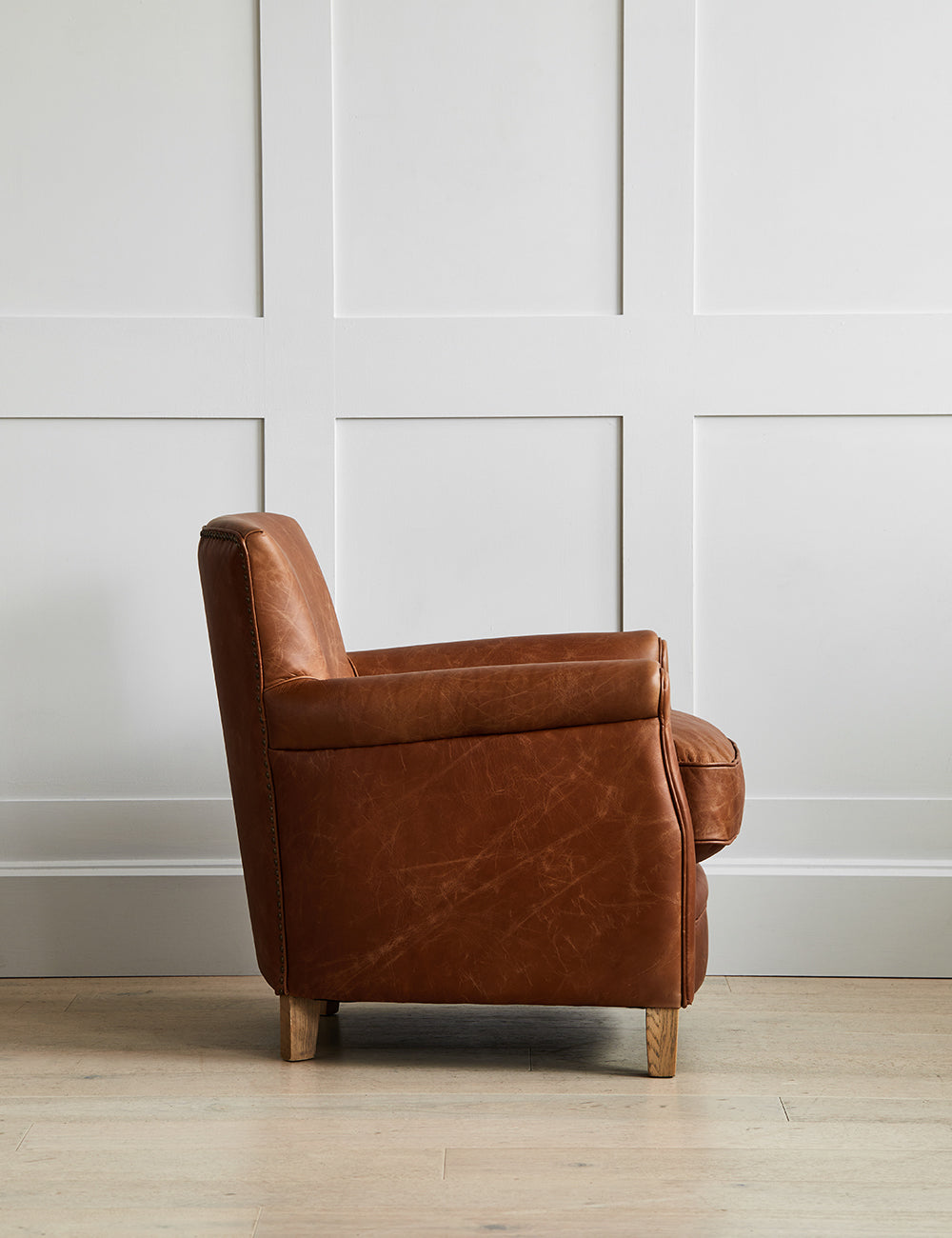Arizona Brown Leather Armchair