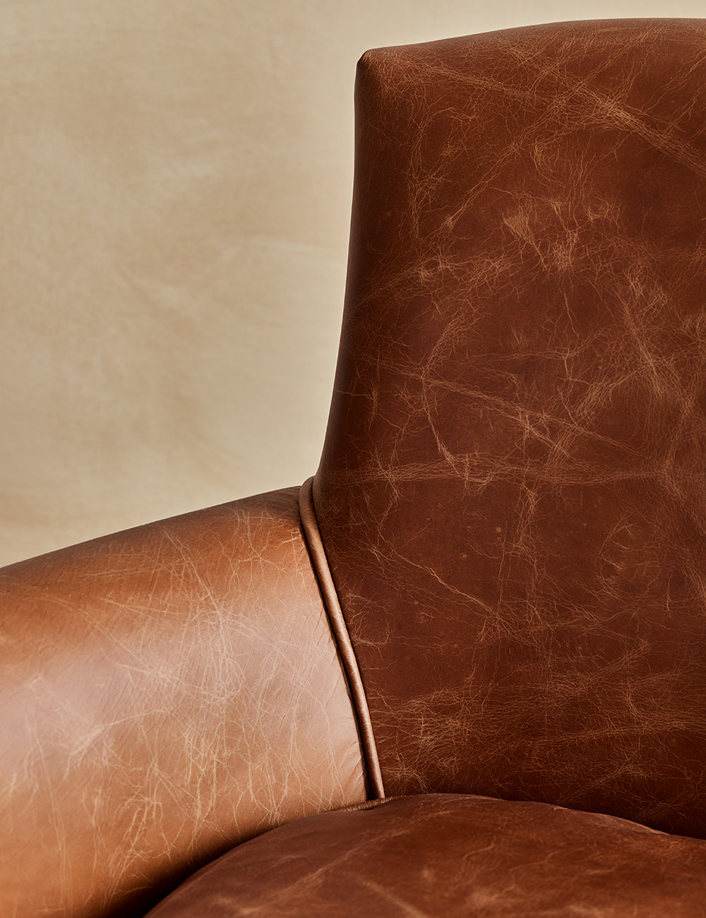 Arizona Brown Leather Armchair