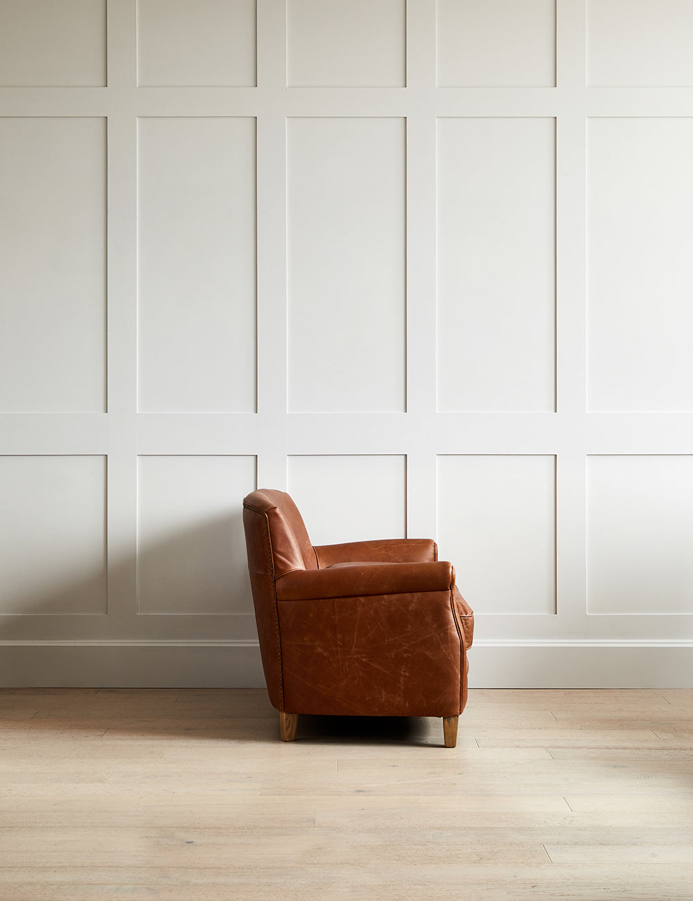 Arizona Brown Leather Two Seater Sofa