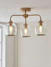 Fitzroy 3 Pendant Light Brushed Aged Brass