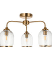 Fitzroy 3 Pendant Light Brushed Aged Brass