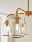 Fitzroy 5 Pendant Light Brushed Aged Brass