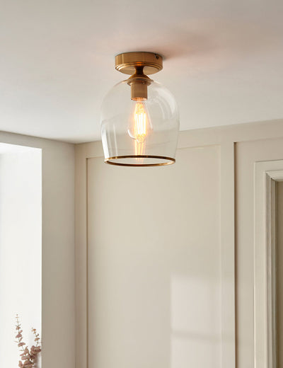 Fitzroy Pendant Light Brushed Aged Brass
