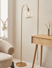 Fitzroy Pendant Floor Light Brushed Aged Brass