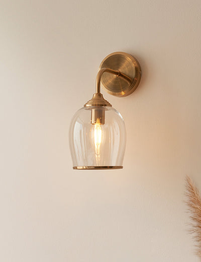 Fitzroy Wall Light Brushed Aged Brass