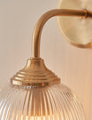 Fitzroy Ribbed Pendant Light Brushed Aged Brass