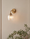 Fitzroy Ribbed Pendant Light Brushed Aged Brass