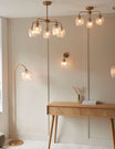 Fitzroy Ribbed Floor Light Brushed Aged Brass