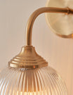 Fitzroy Ribbed Wall Light Brushed Aged Brass