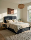 Esme Bed in Charcoal