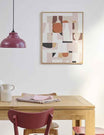 Neutral Abstract Collage Taquin Wall Art