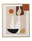 Neutral Abstract Collage Taquin Wall Art