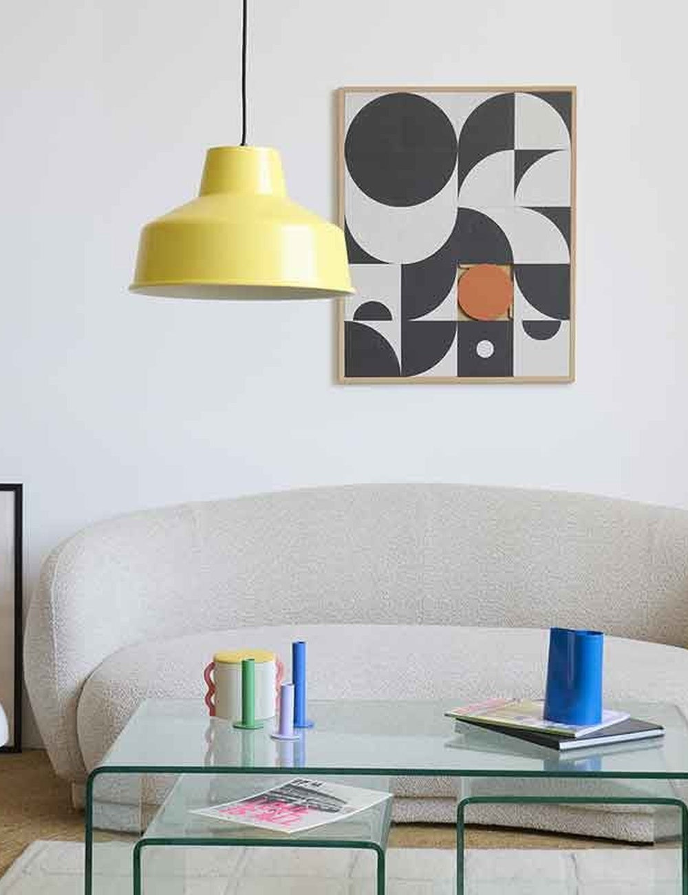 Neutral Abstract Eclipse Taquin Wall Art