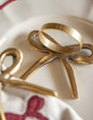 Set of 4 Gold Bow Napkin Rings