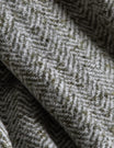 Herringbone Faux Mohair Throw Olive