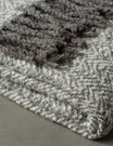 Herringbone Faux Mohair Throw Grey