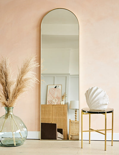 Hurston Large Champagne Arch Mirror
