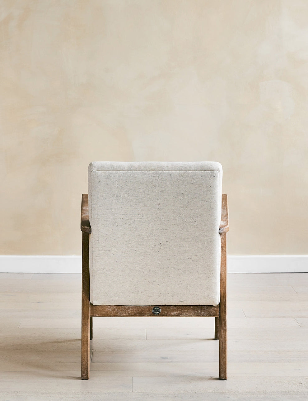 Jessica Natural Linen Armchair back
