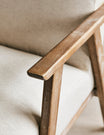 Jessica Natural Linen Armchair detail of arm
