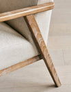Jessica Natural Linen Armchair detail of arm

