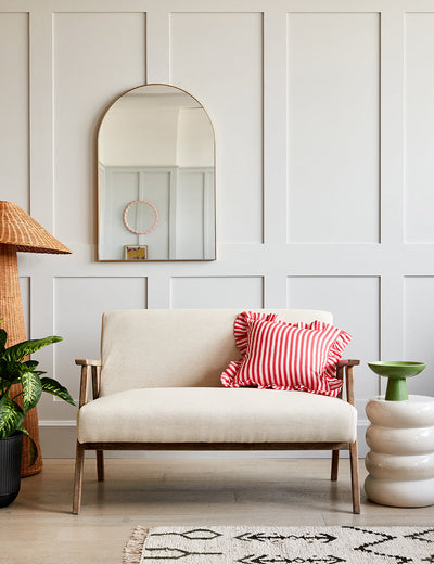 Jessica Natural Linen Two Seater Sofa